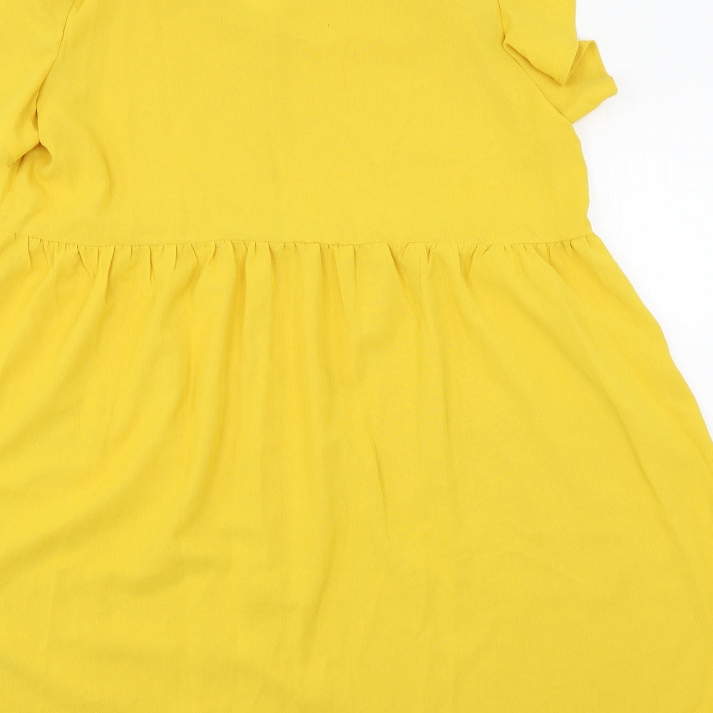SheIn Womens Yellow   Skater Dress  Size XL