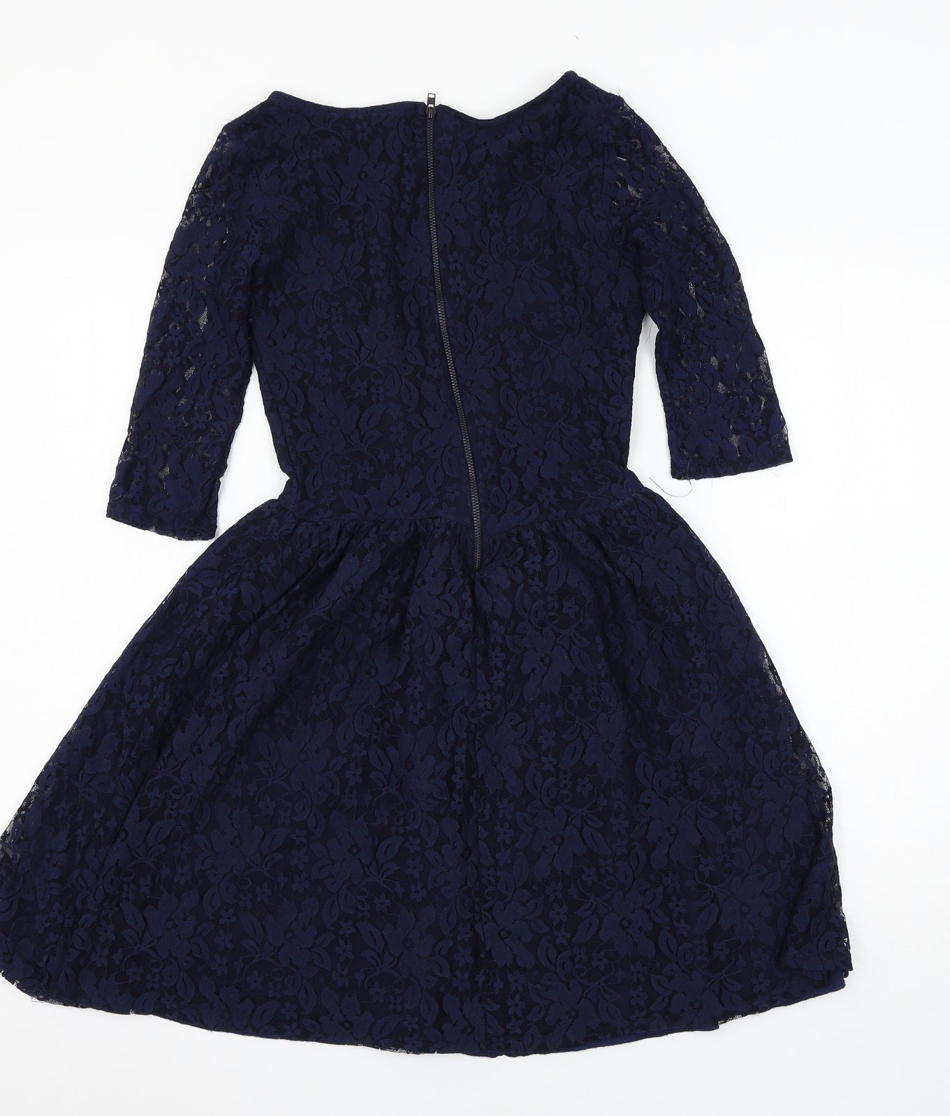 River Island Womens Blue  Lace Skater Dress  Size 6