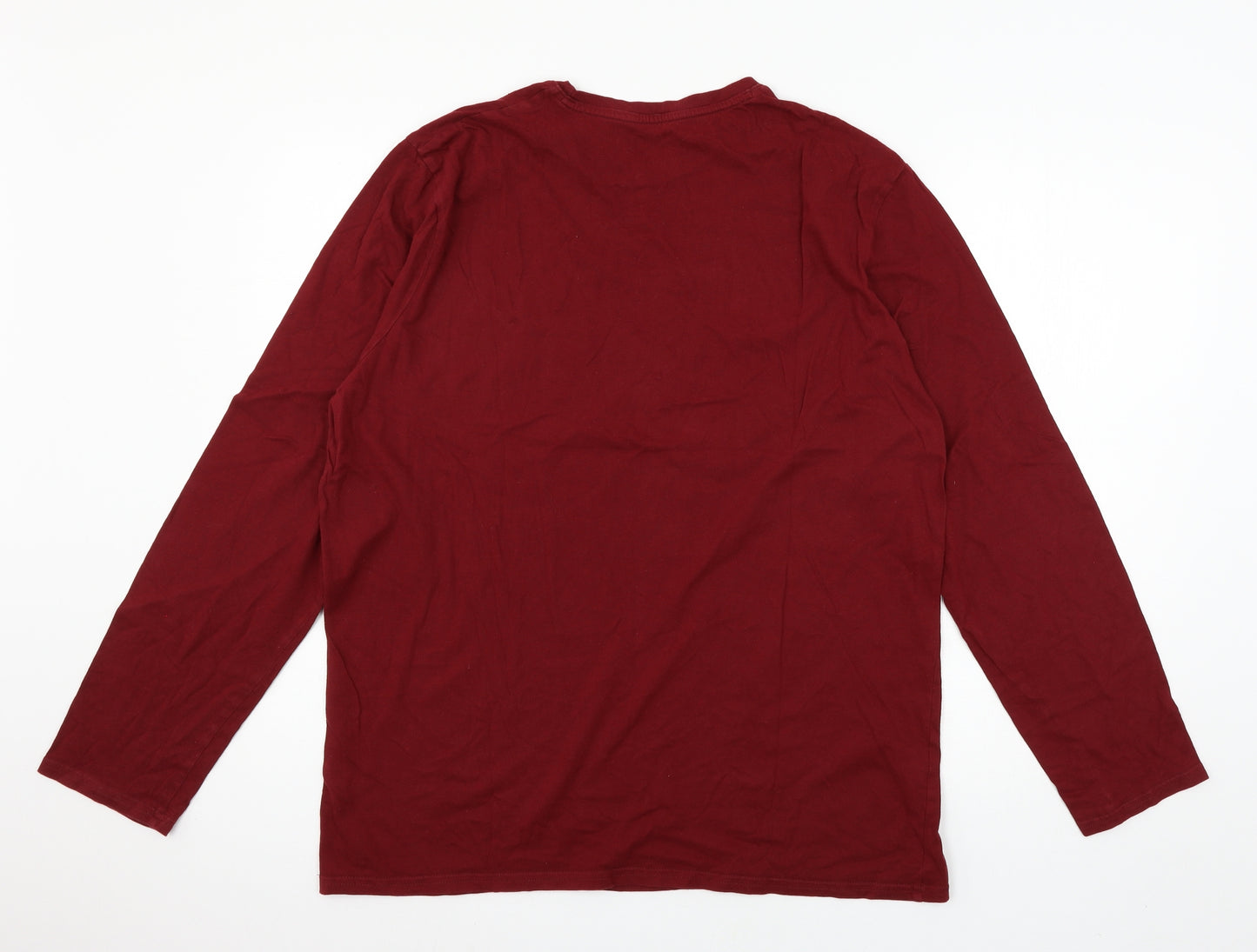Marks and Spencer Mens Red  Jersey  T-Shirt Size L