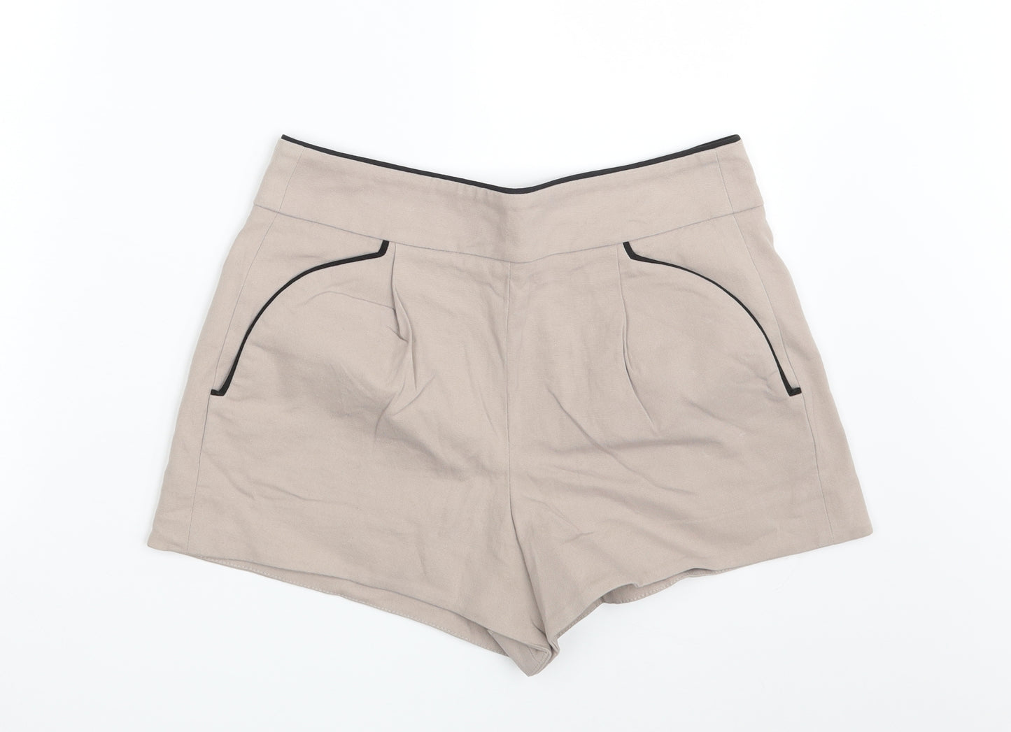 French Connection Womens Beige  Denim Hot Pants Shorts Size 12