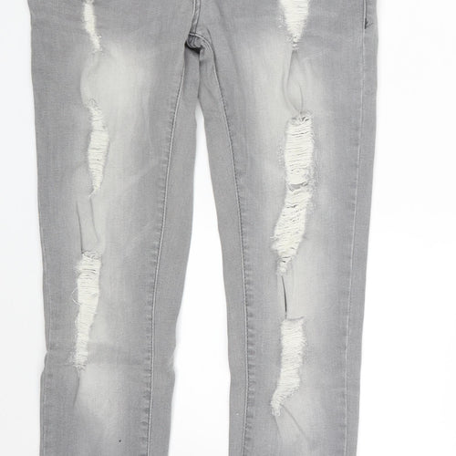 Zeenzo Womens Grey  Denim Skinny Jeans Size 30 in L28 in