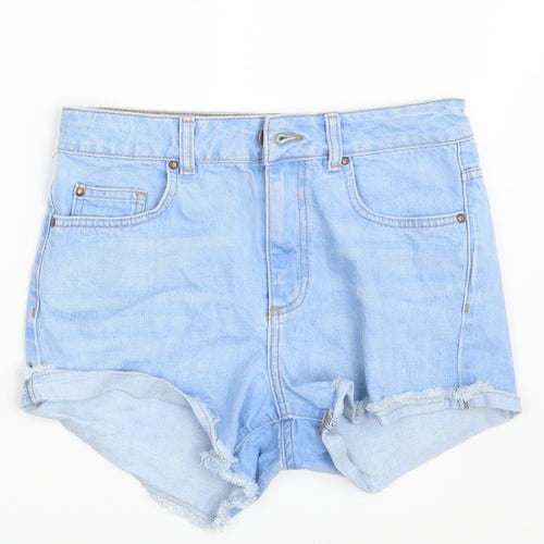 Topsh Womens Blue  Denim Hot Pants Shorts Size 28 in