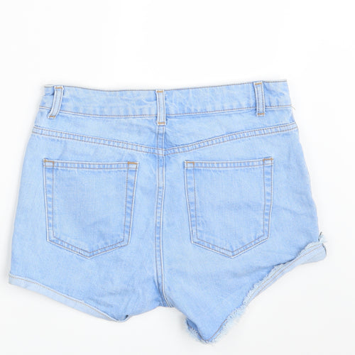 Topsh Womens Blue  Denim Hot Pants Shorts Size 28 in