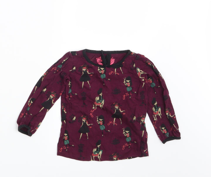 Masquerade Girls Purple   Pullover T-Shirt Size 18-24 Months