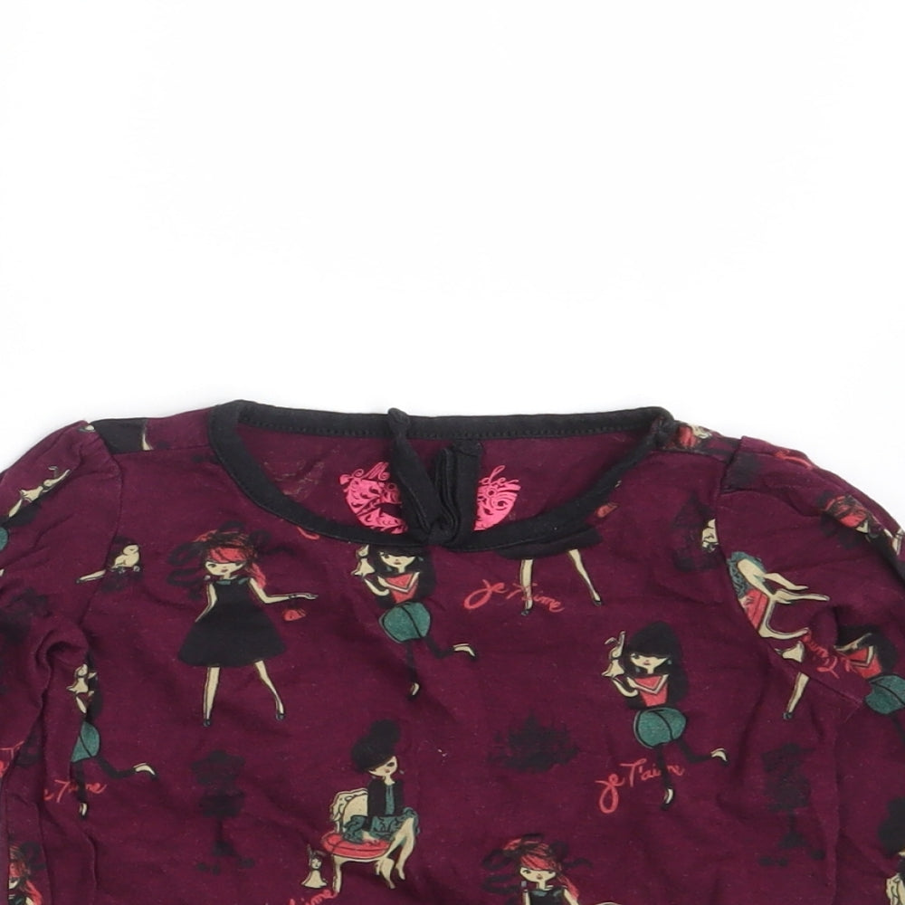 Masquerade Girls Purple   Pullover T-Shirt Size 18-24 Months