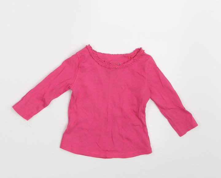 NEXT Girls Pink   Basic T-Shirt Size 6-9 Months