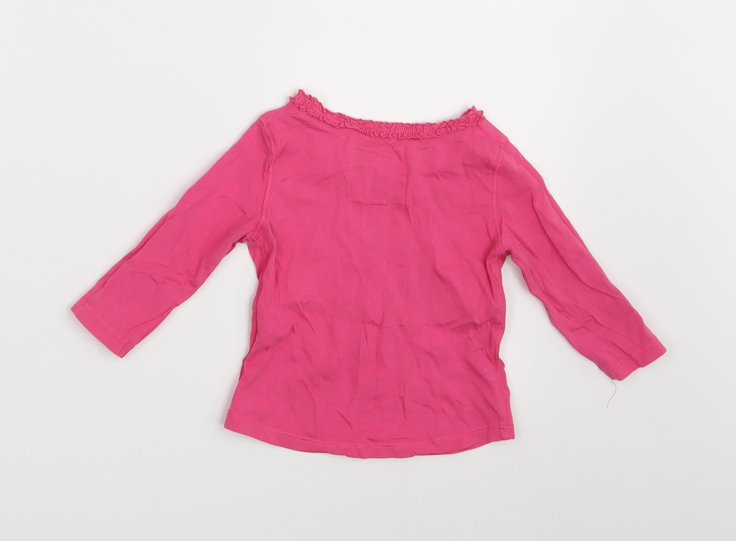 NEXT Girls Pink   Basic T-Shirt Size 6-9 Months