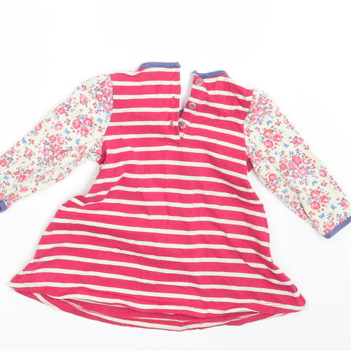 Mini Club Girls Pink Floral  T-Shirt Dress  Size 6-9 Months
