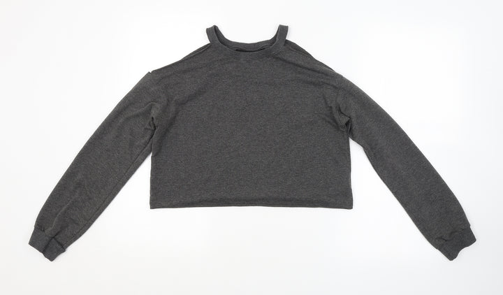Preworn Womens Grey   Pullover Sweatshirt Size S