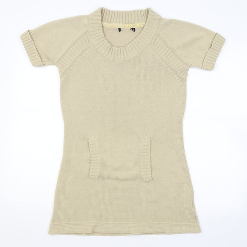 Preworn Womens Beige   Pullover Jumper Size 10