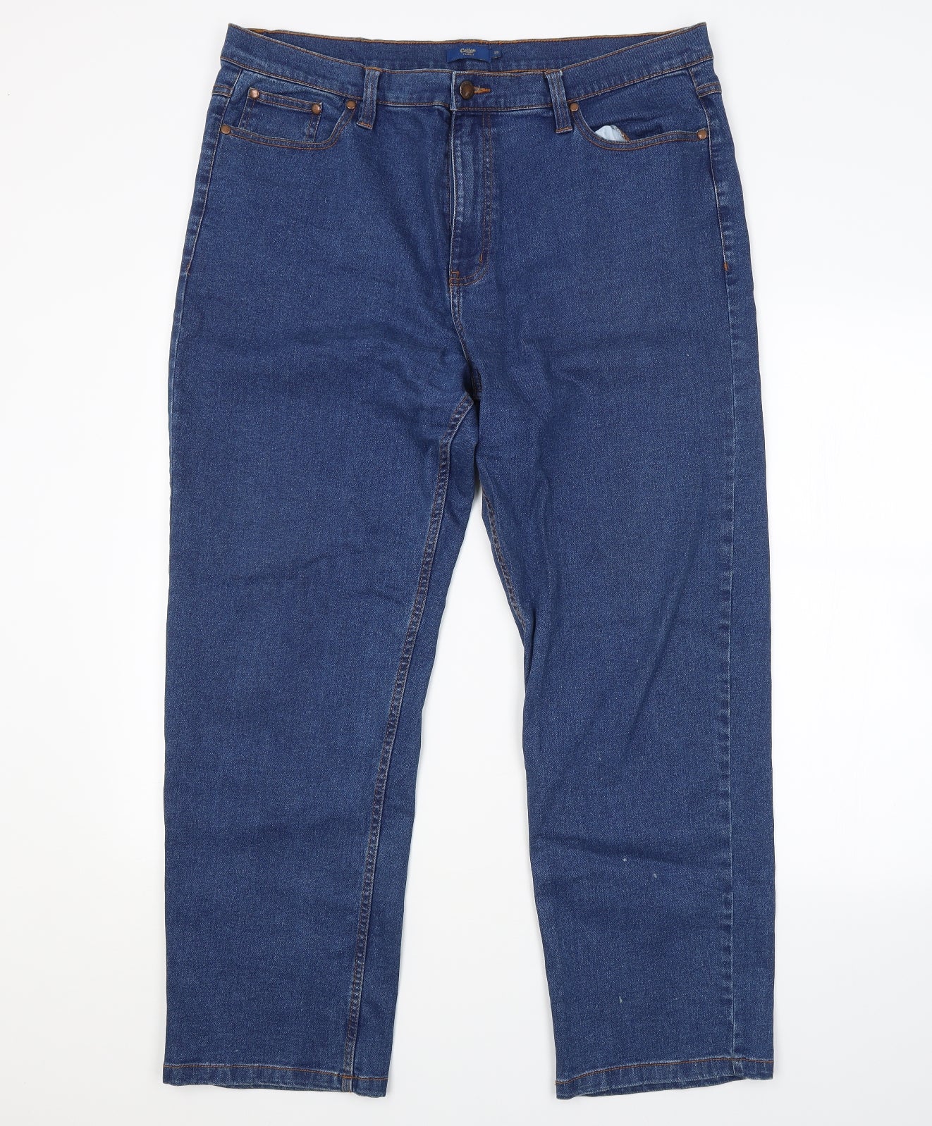 Cotton Traders Womens Black   Straight Jeans Size 38 in L28 in