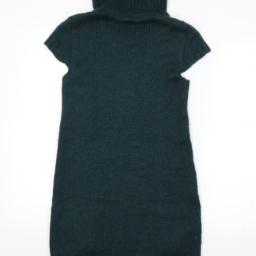 E-vie Womens Green   Jumper Dress  Size 8