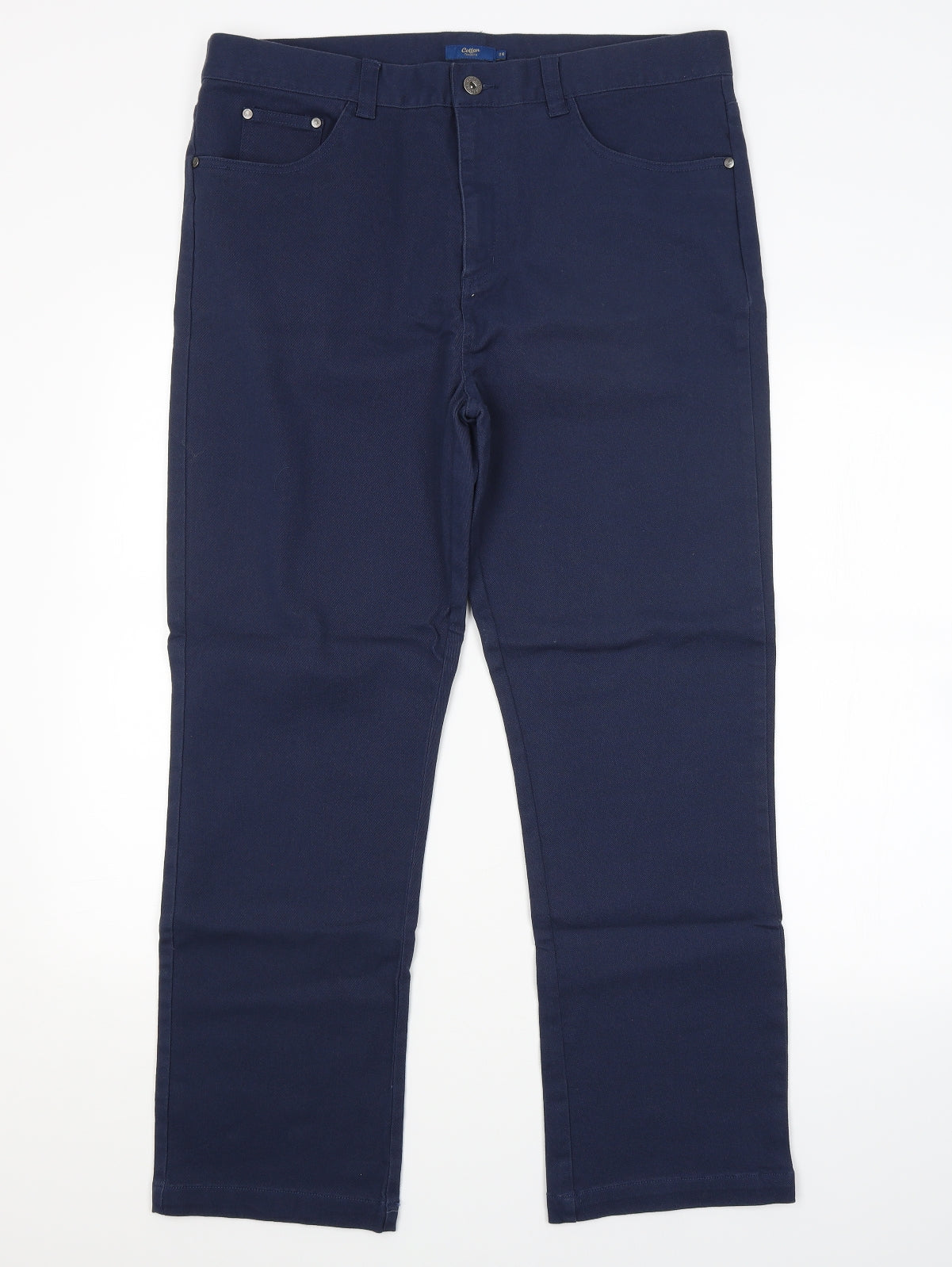 Cotton Traders Mens Blue   Straight Jeans Size 36 in L28 in