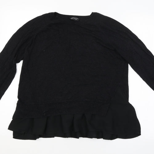 Topshop Womens Black   Pullover Jumper Size 12