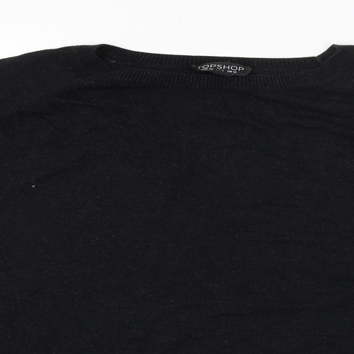 Topshop Womens Black   Pullover Jumper Size 12