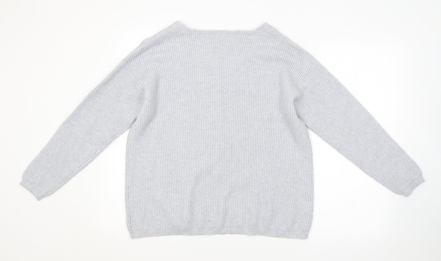 INEXTENSO Womens Blue Striped  Pullover Jumper Size M