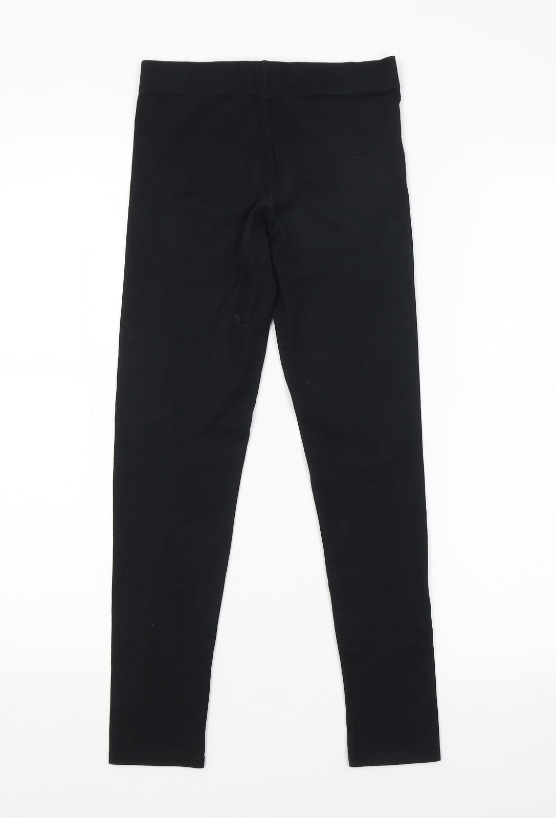 M&S Girls Black   Jogger Trousers Size 11-12 Years