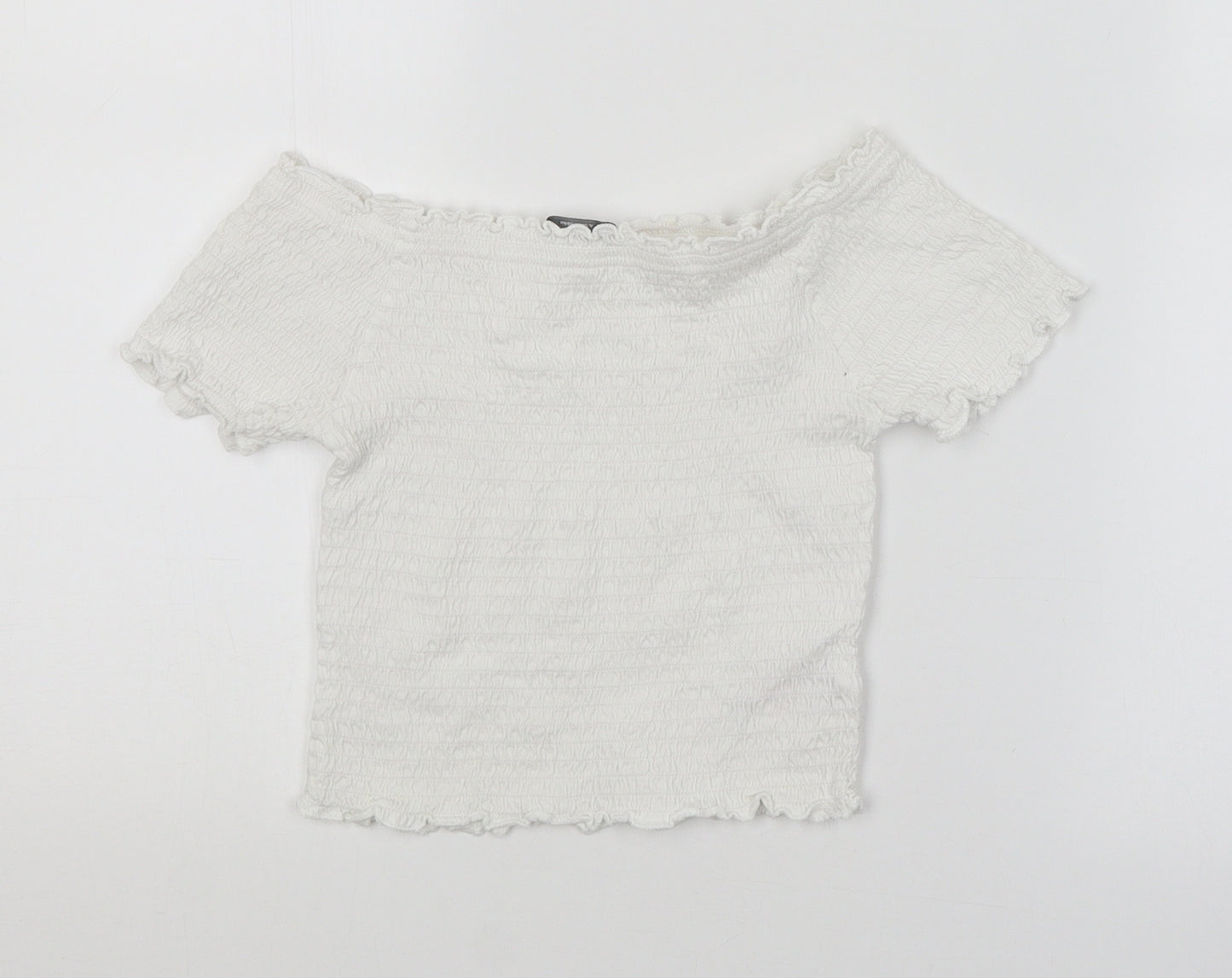 Primark Girls White   Basic Blouse Size 10-11 Years
