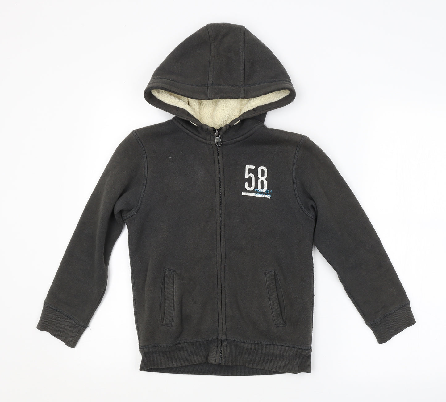 L.O.G.G Boys Grey   Full Zip Hoodie Size 7-8 Years