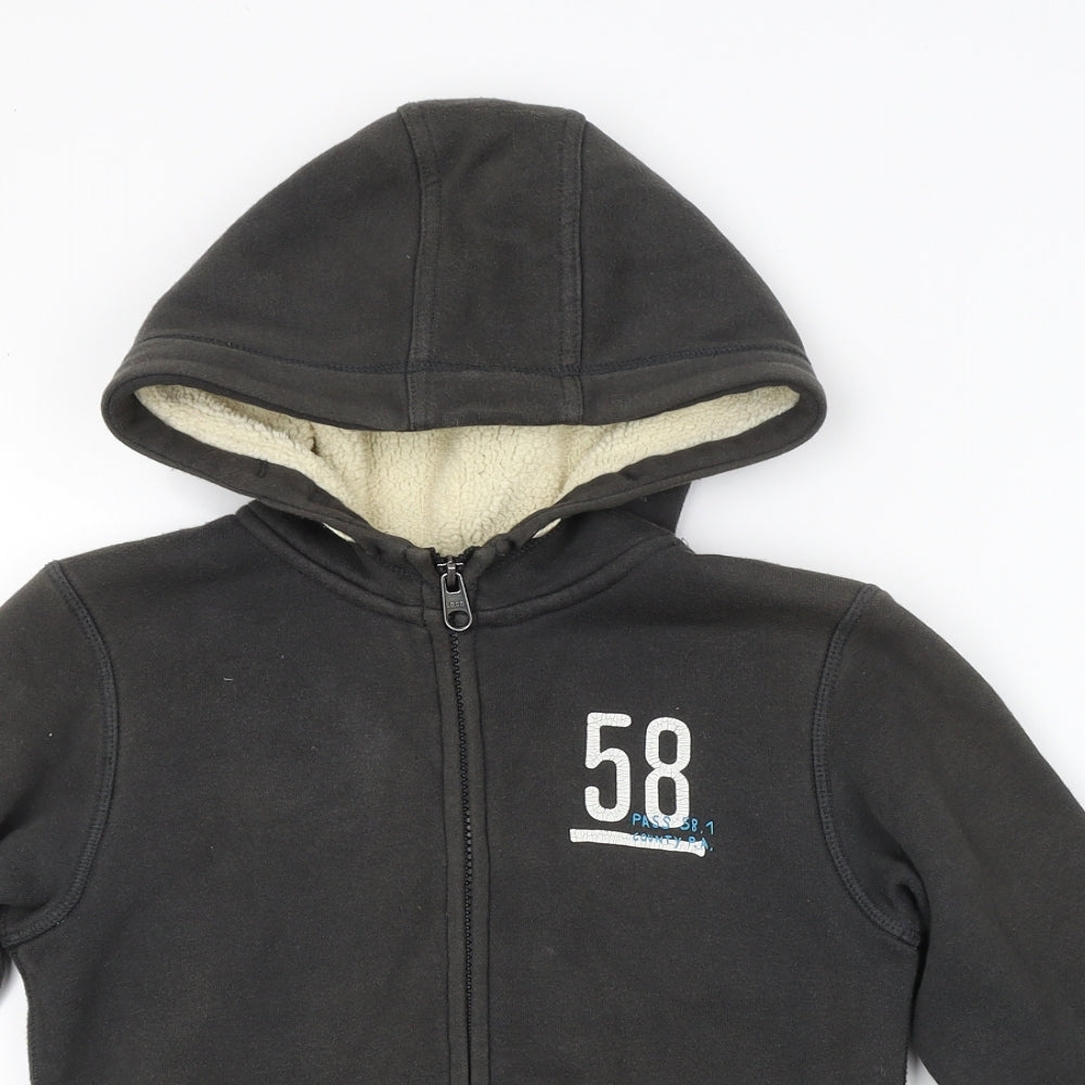 L.O.G.G Boys Grey   Full Zip Hoodie Size 7-8 Years