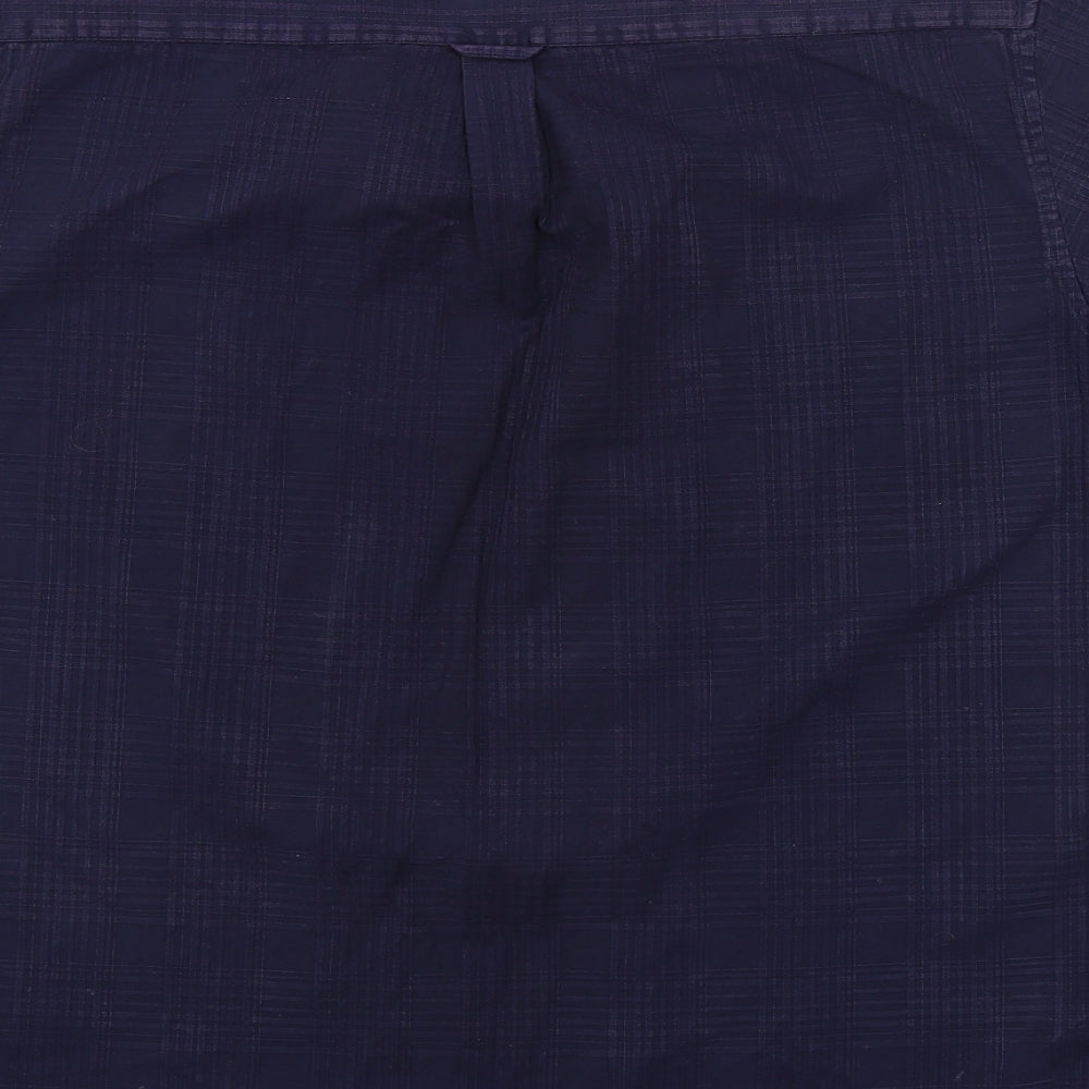 Blue Harbour Mens Blue Check   Button-Up Size M