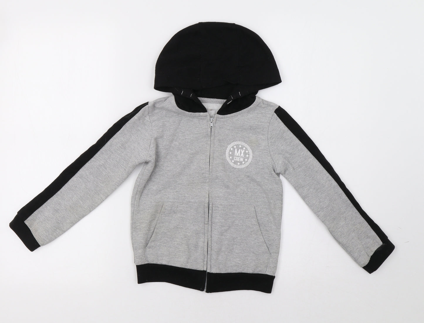 Pep &Co Boys Grey   Full Zip Hoodie Size 5-6 Years