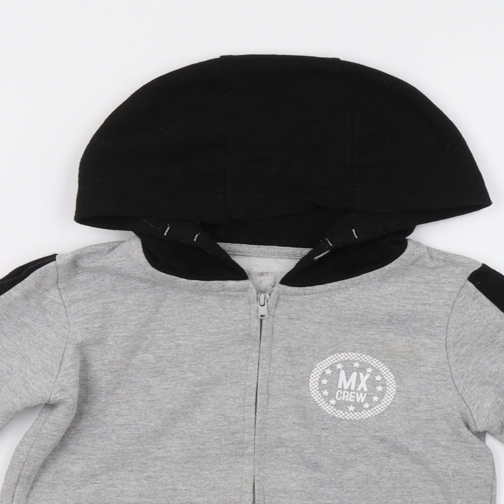 Pep &Co Boys Grey   Full Zip Hoodie Size 5-6 Years