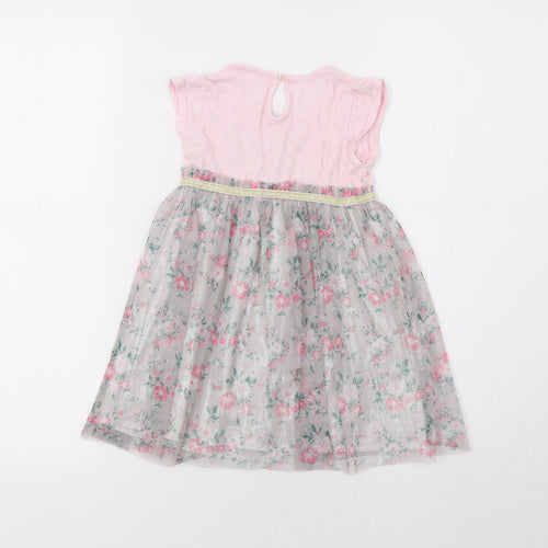So Cute Baby Pink Floral  Fit & Flare  Size 18-24 Months