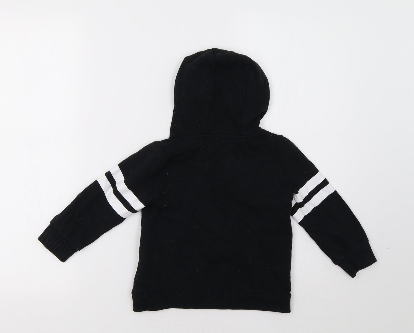 F&F Boys Black Striped  Pullover Hoodie Size 3-4 Years  - Cool
