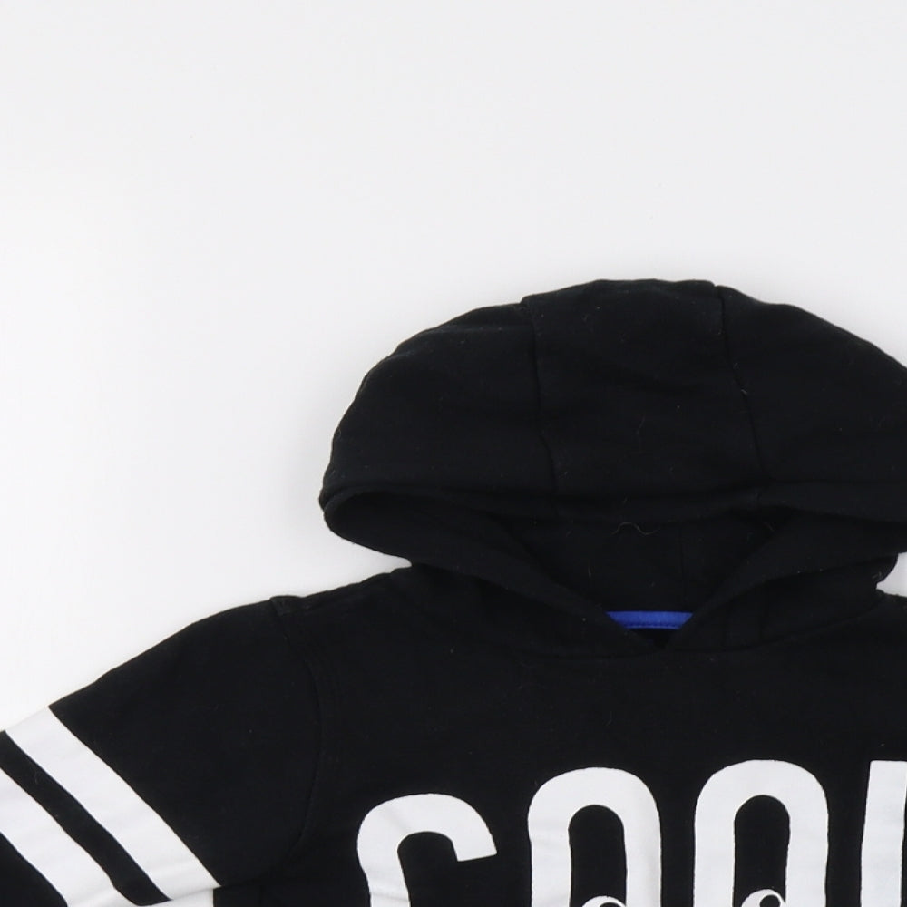 F&F Boys Black Striped  Pullover Hoodie Size 3-4 Years  - Cool