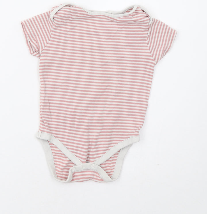 NEXT Baby Pink Striped Romper One-Piece Size 18 Months