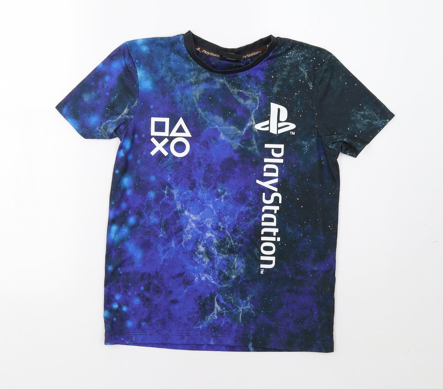 George Boys Blue   Basic T-Shirt Size 11 Years  - PlayStation