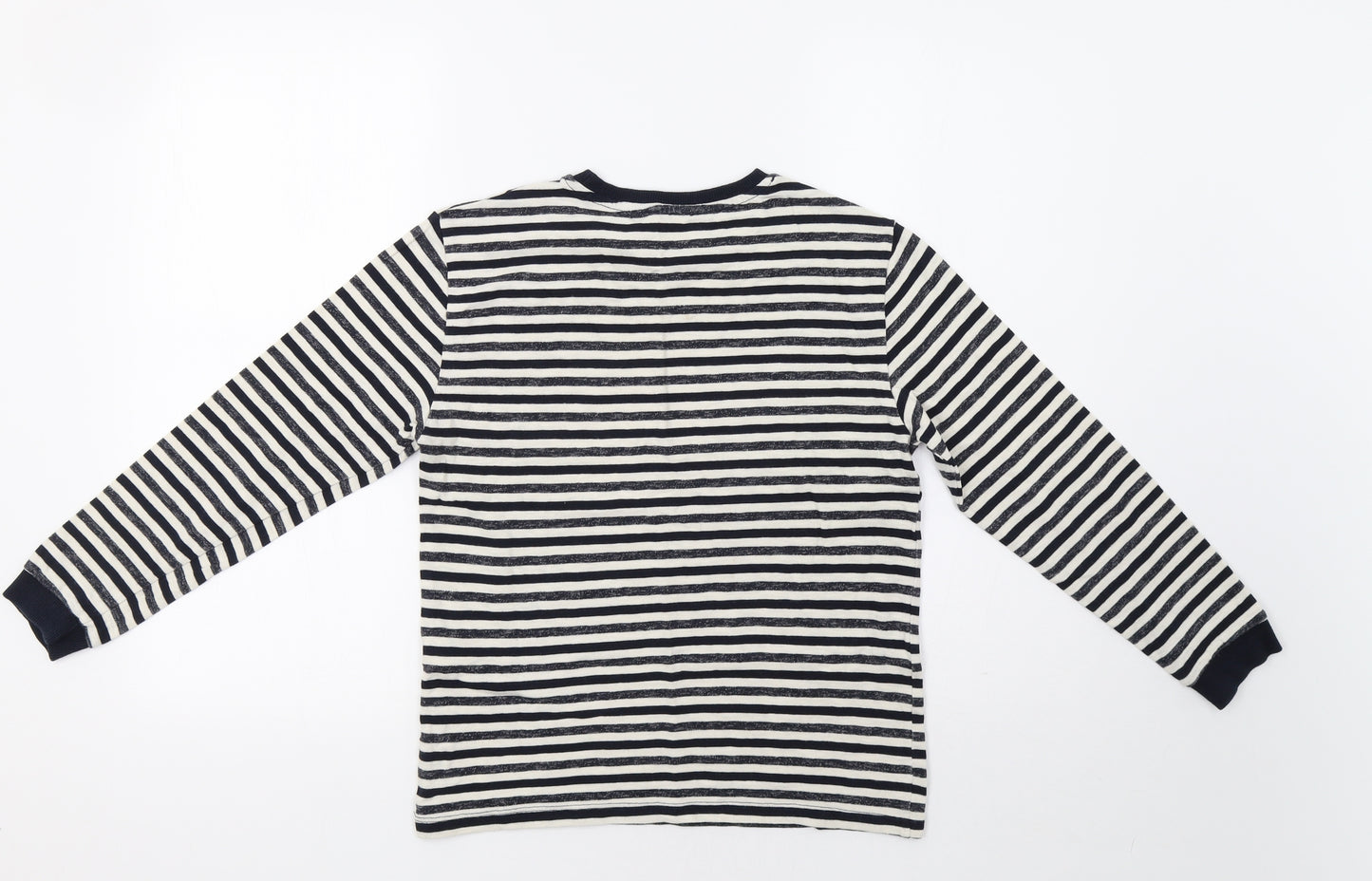 Zara Girls Blue Striped  Basic T-Shirt Size 11-12 Years