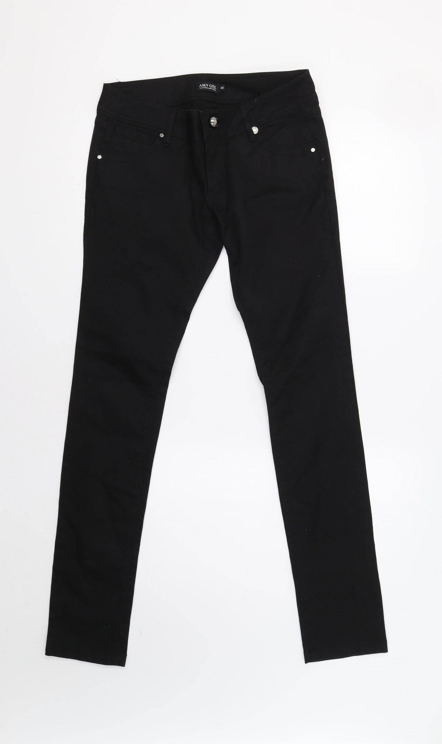 Amy Gee Womens Black   Trousers  Size 14 L32 in