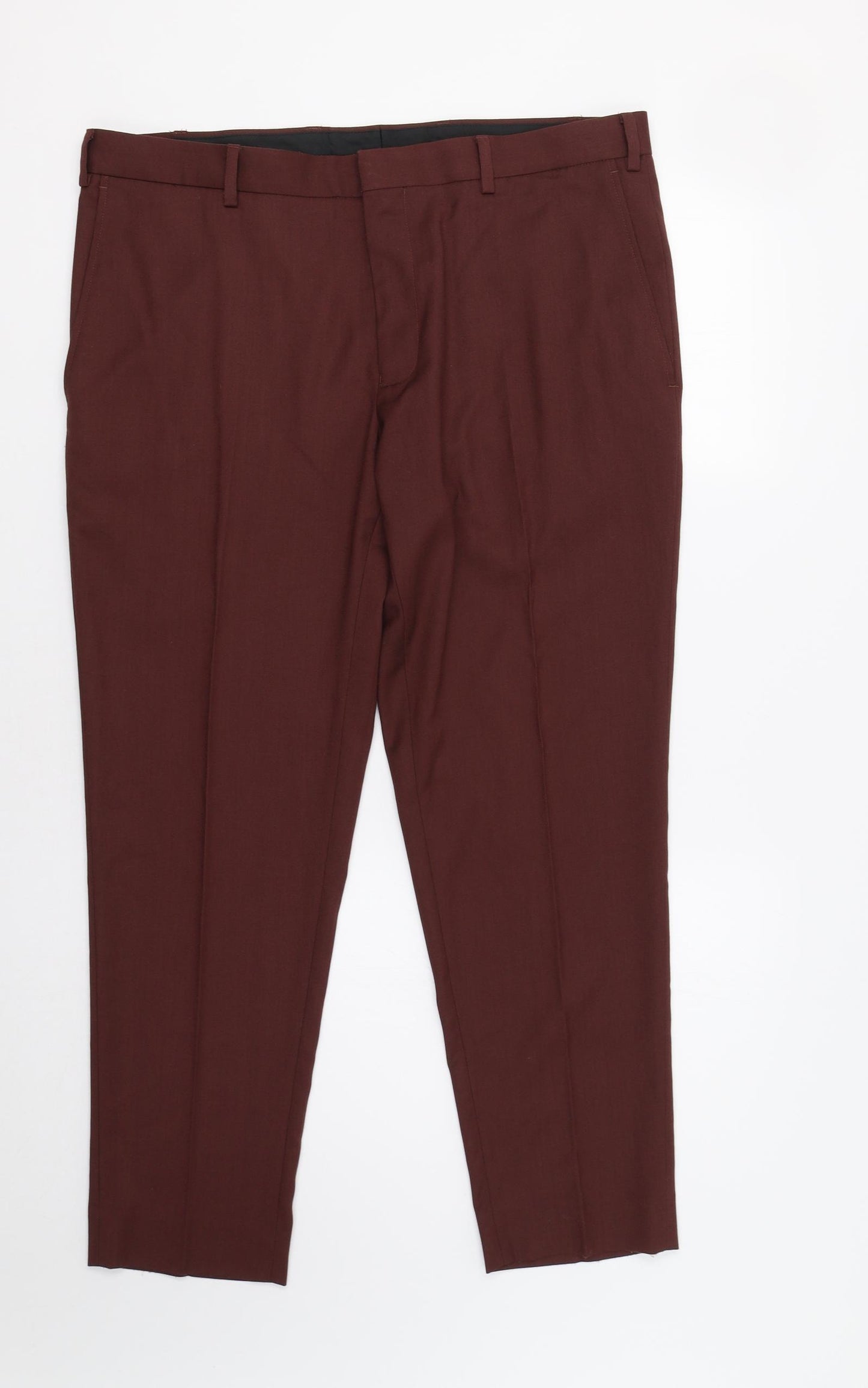 Red Herring Mens Red   Dress Pants Trousers Size 36 L29 in