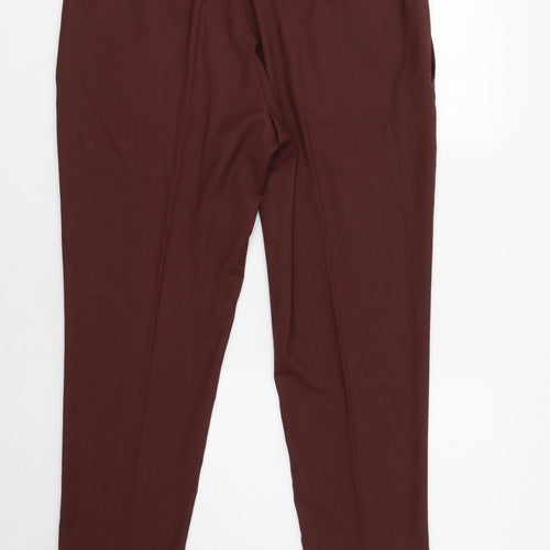 Red Herring Mens Red   Dress Pants Trousers Size 36 L29 in