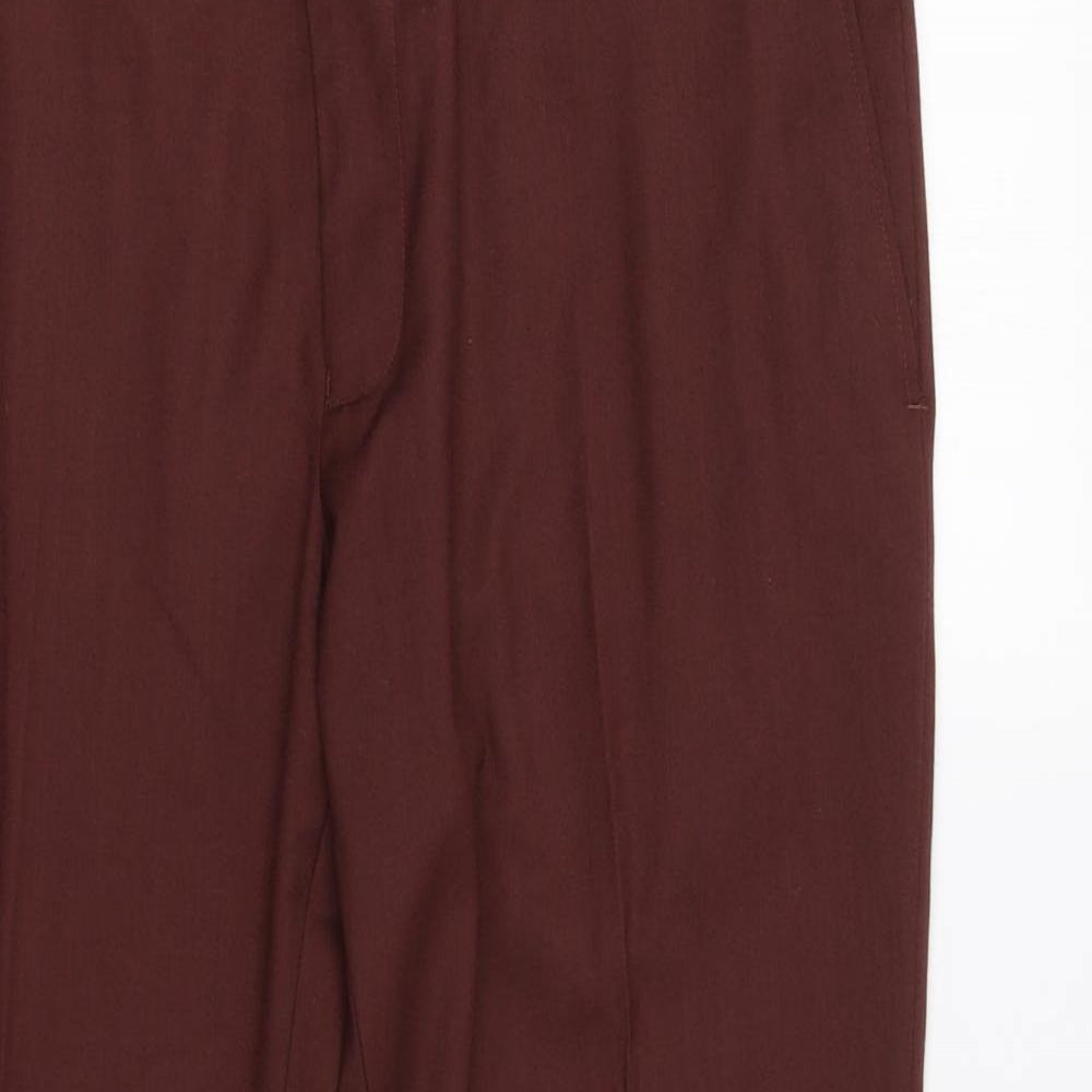 Red Herring Mens Red   Dress Pants Trousers Size 36 L29 in