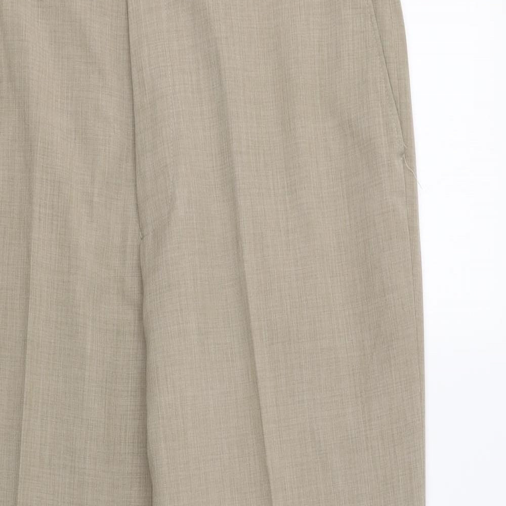 Greenwoods Mens Beige   Dress Pants Trousers Size 36 L29 in