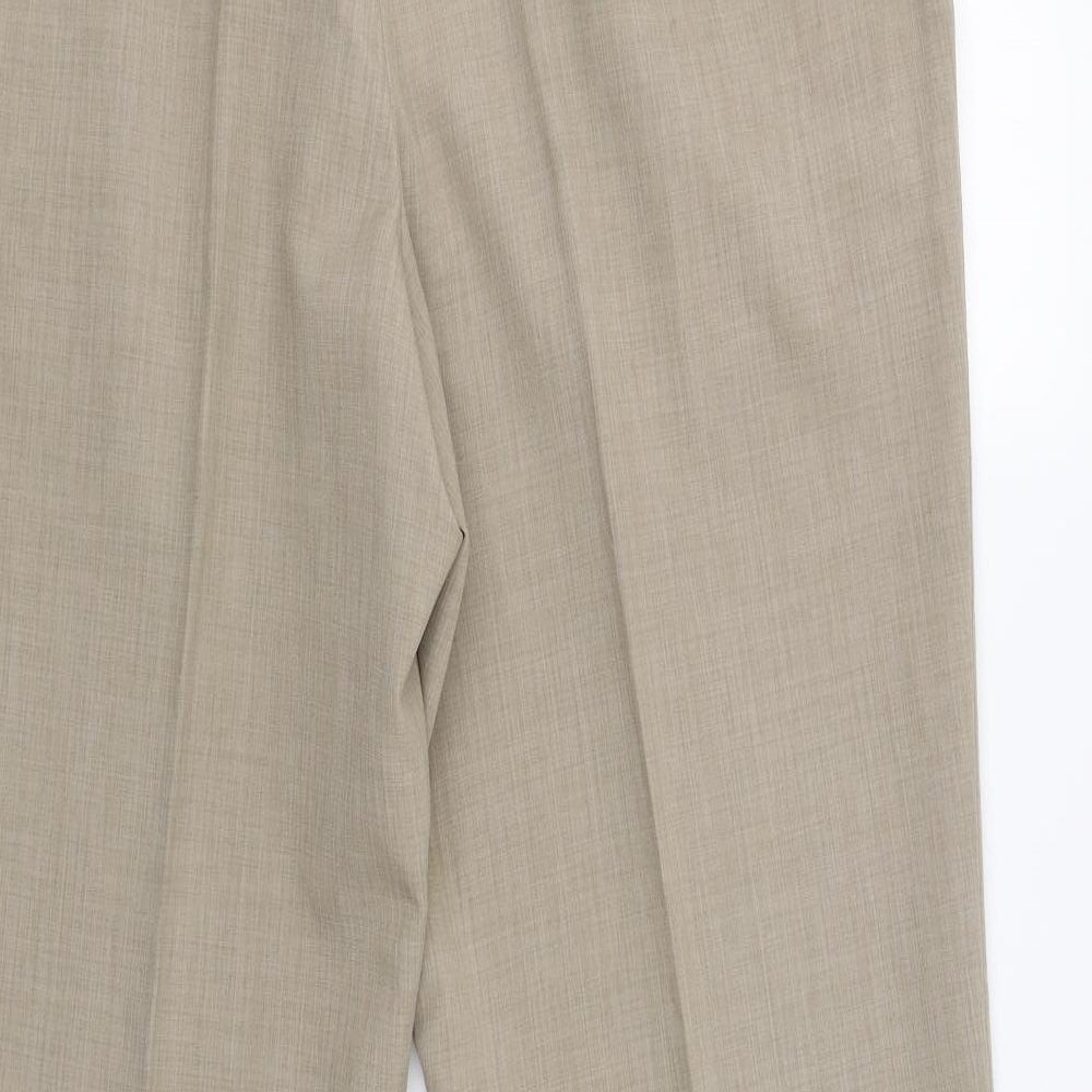 Greenwoods Mens Beige   Dress Pants Trousers Size 36 L29 in