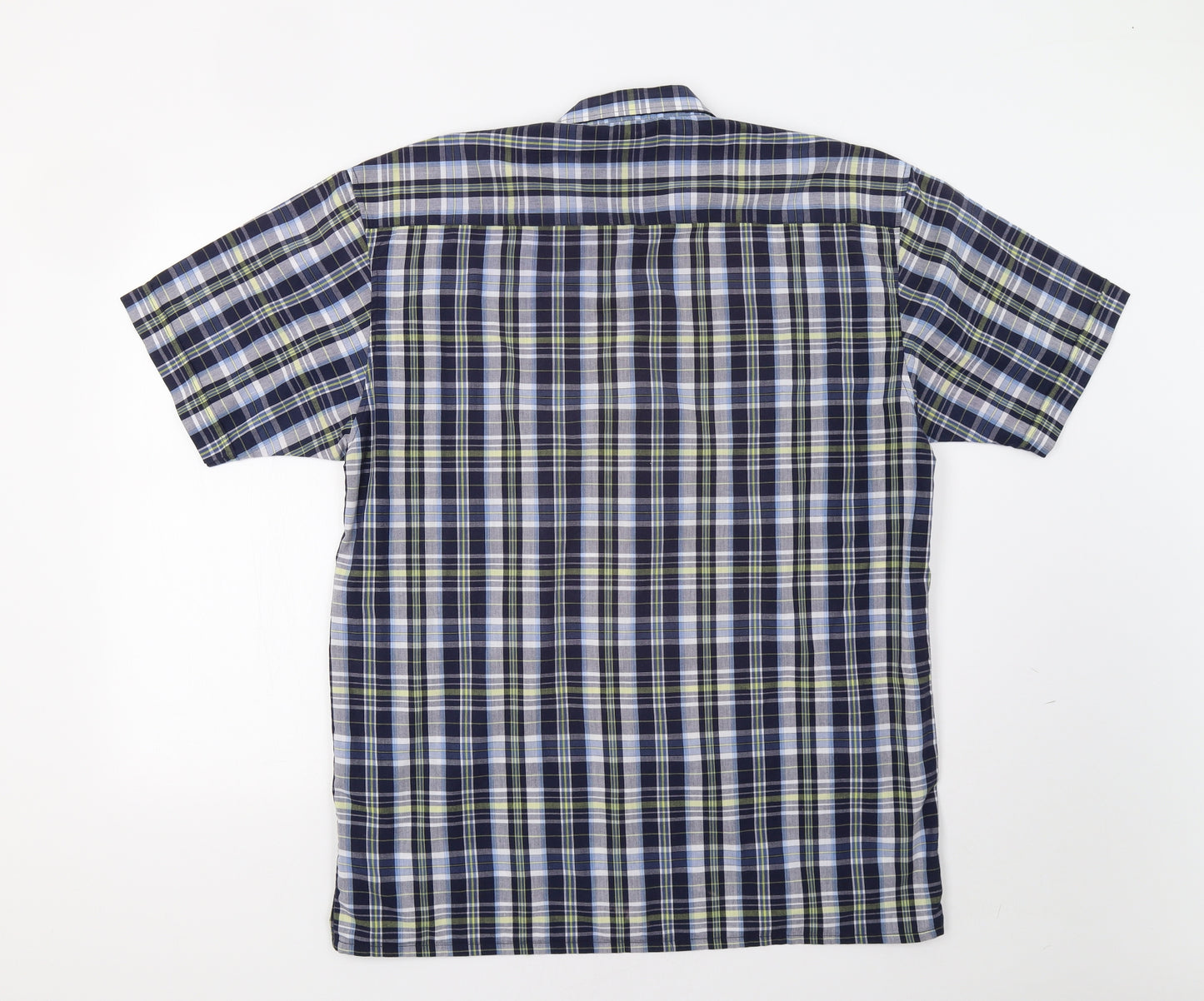 Champion Mens Blue Check   Button-Up Size L