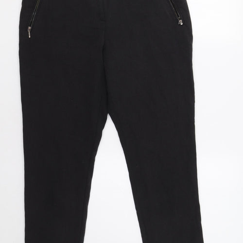 Wallis Womens Black   Dress Pants Trousers Size 12 L26 in