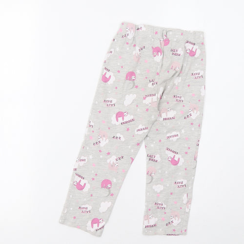 Primark Girls Grey    Lounge Pants Size 3-4 Years  - Sloth