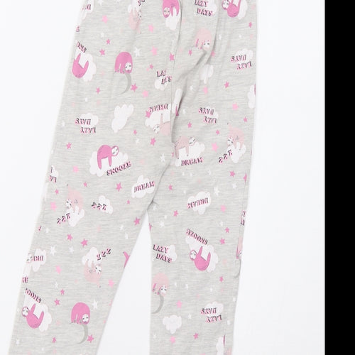 Primark Girls Grey    Lounge Pants Size 3-4 Years  - Sloth