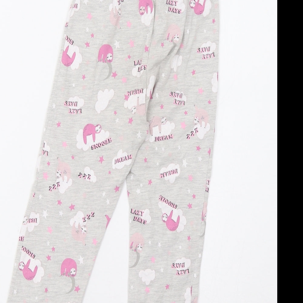 Primark Girls Grey    Lounge Pants Size 3-4 Years  - Sloth