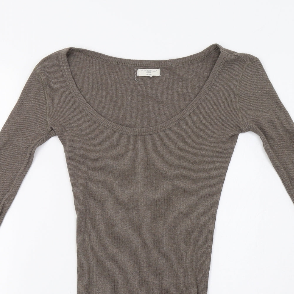 New Look Womens Beige   Basic T-Shirt Size 8