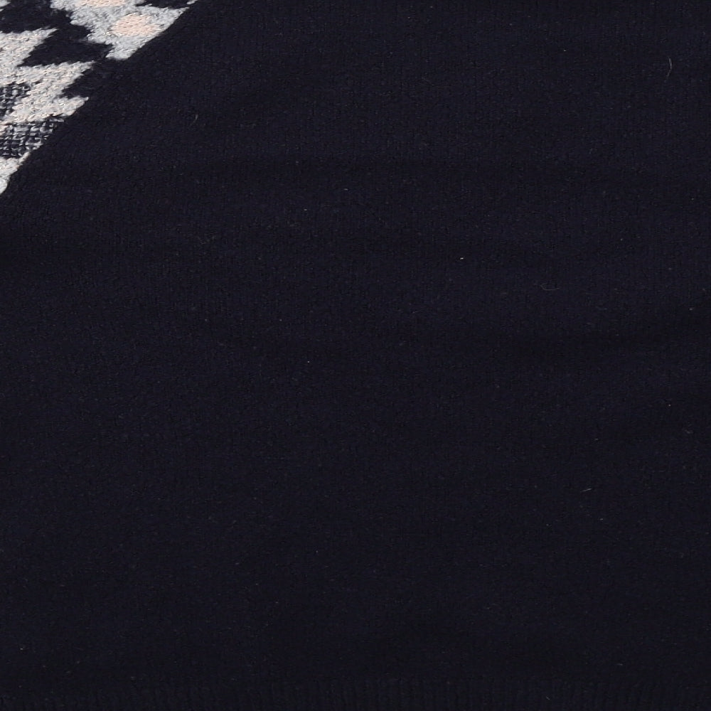 Red Herring Womens Blue Fair Isle  Pullover Jumper Size 8