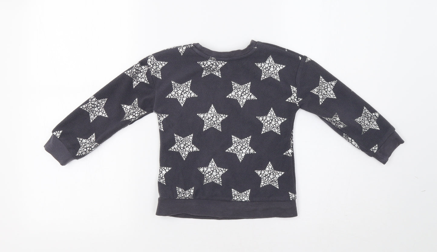 George Girls Grey   Pullover Sweatshirt Size 2-3 Years  - Star Print