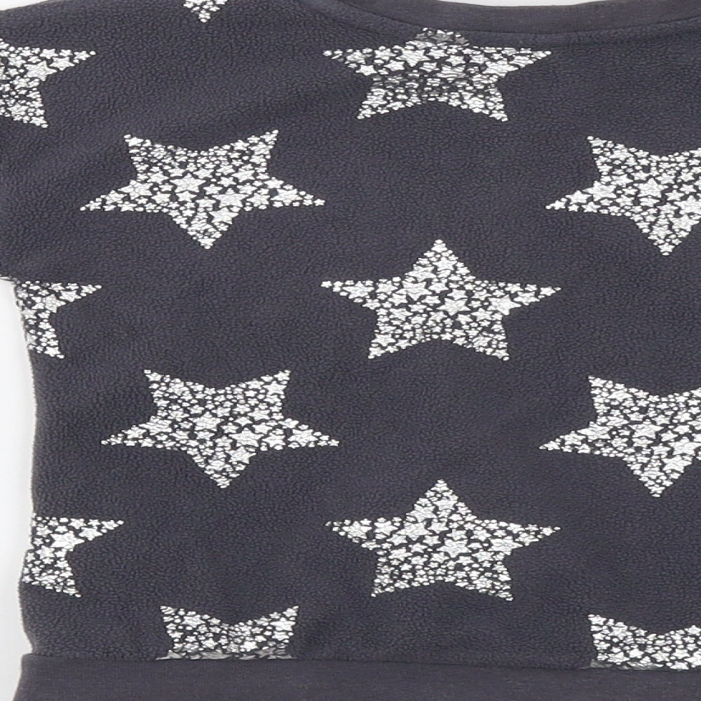 George Girls Grey   Pullover Sweatshirt Size 2-3 Years  - Star Print