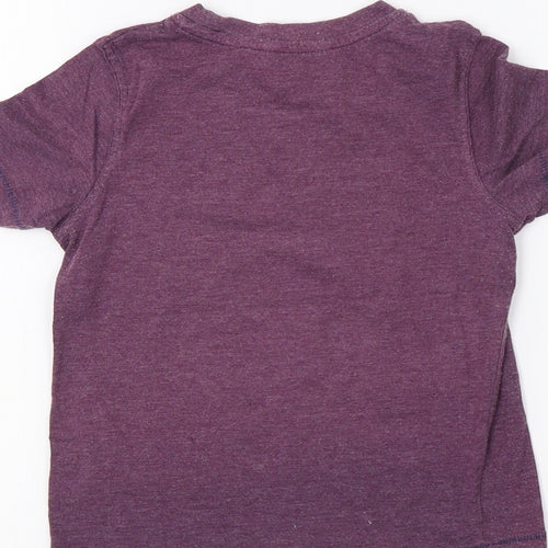 George Boys Purple   Basic T-Shirt Size 3-4 Years
