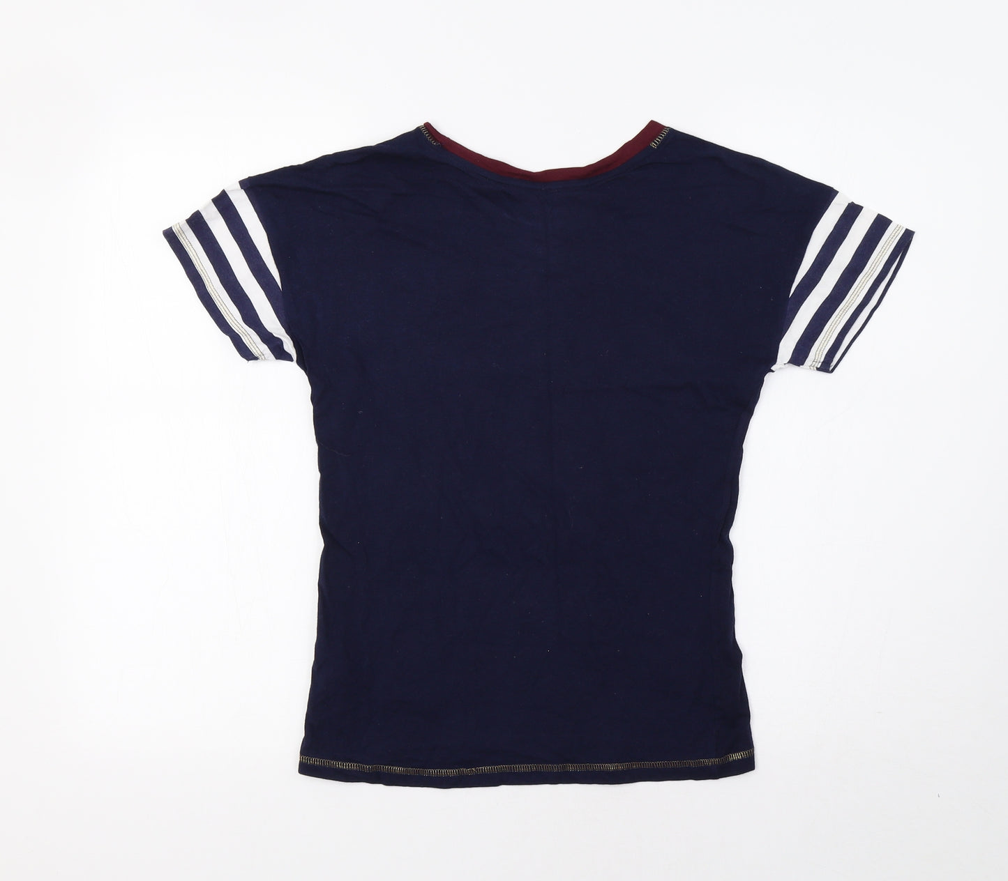 Primark Womens Blue Striped  Top Pyjama Top Size 6  - Harry Potter